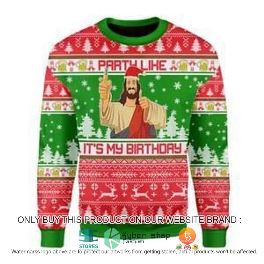 NEW Drink Like It's My Birthday Christmas Sweatshirt, Sweater 8 drink like its my birthday christmas ugly sweater 1 63156