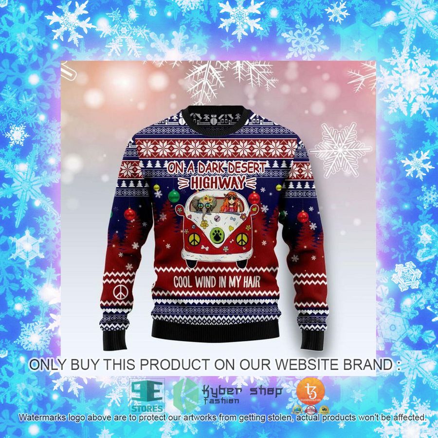 NEW Elephant Hippie Girl Coold Wind In My Hair Christmas Sweatshirt, Sweater 4 elephant hippie girl coold wind in my hair christmas ugly sweater 4 89285