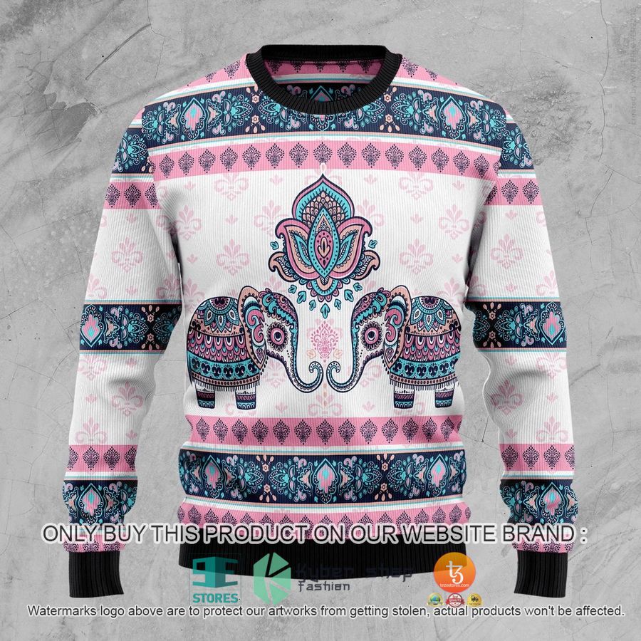 HOT Elephant Mandala Ugly Christmas Sweater 8 elephant mandala ugly christmas sweater 1 29261