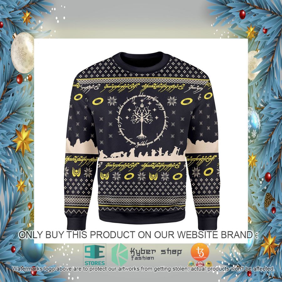 HOT Elvish Circle Ugly Christmas Sweater 2 elvish circle ugly christmas sweater 2 37274