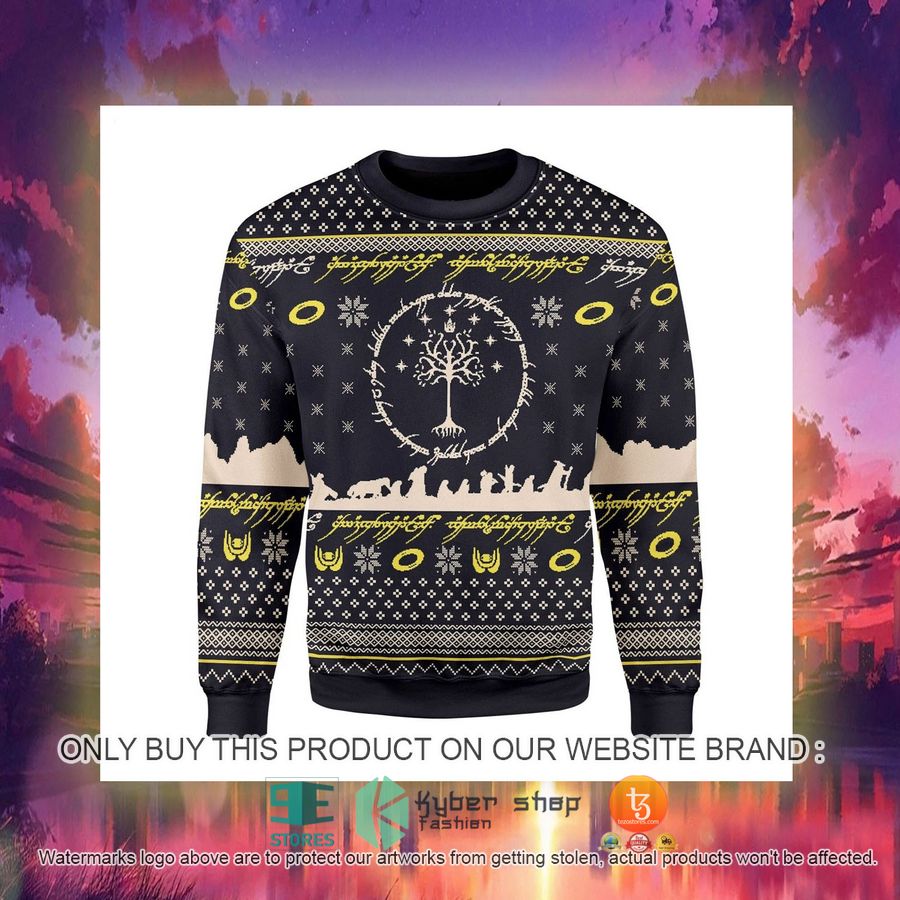 HOT Elvish Circle Ugly Christmas Sweater 3 elvish circle ugly christmas sweater 3 79784
