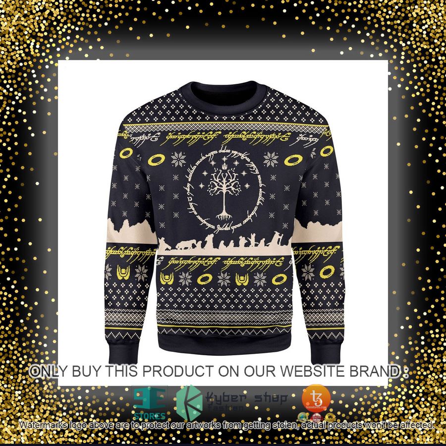 HOT Elvish Circle Ugly Christmas Sweater 4 elvish circle ugly christmas sweater 4 1299