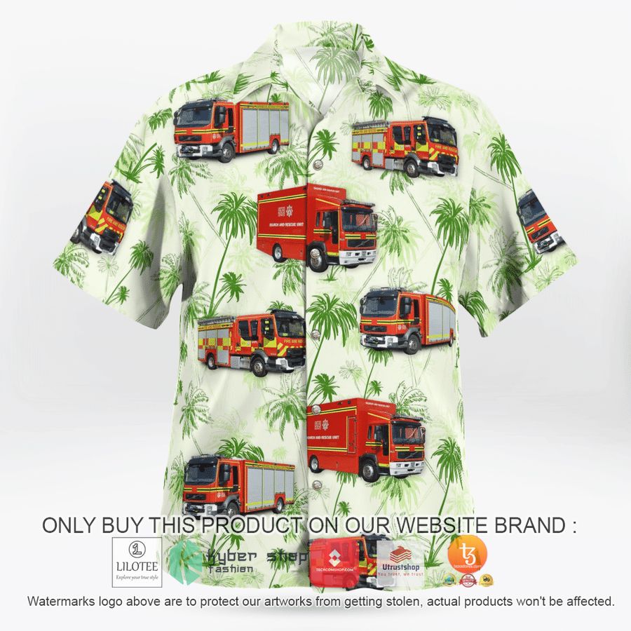 HOT England, Hampshire & Isle of Wight Fire and Rescue Service Hawaiian Shirt 8 england hampshire isle of wight fire and rescue service hawaiian shirt 8 68658