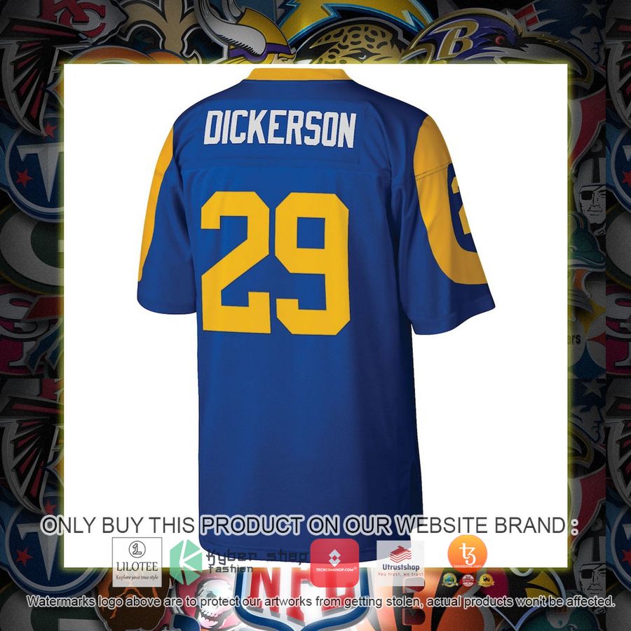 HOT Eric Dickerson Los Angeles Rams Mitchell & Ness 1984 Legacy Replica Royal Football Jersey Shirt 3 eric dickerson los angeles rams mitchell ness 1984 legacy replica royal football jersey 3 66753