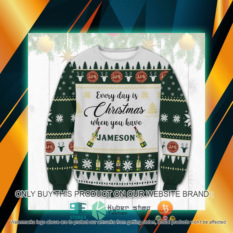 NEW Everyday Is Christmas When You Have Jameson Sweatshirt, Sweater 6 everyday is christmas when you have jameson ugly sweater 1 40558