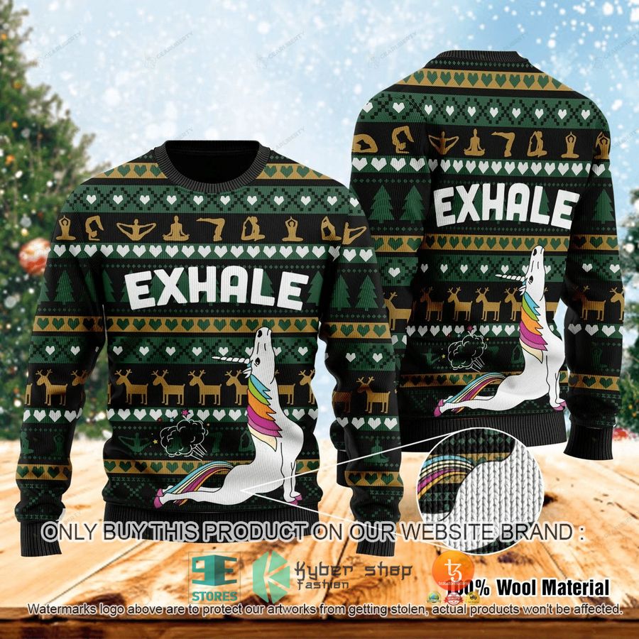 exhale yoga ugly christmas sweater 1 76288
