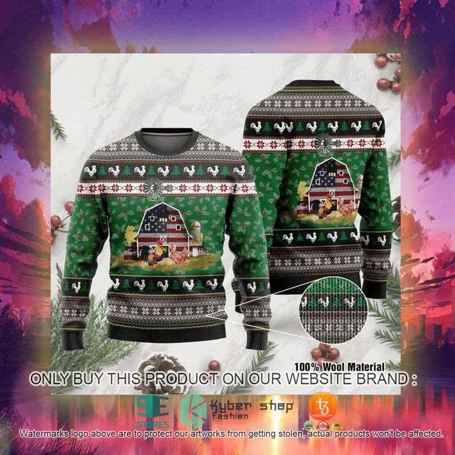 HOT Farming Chickens Ugly Christmas Sweater 3 farming chickens ugly christmas sweater 3 8448