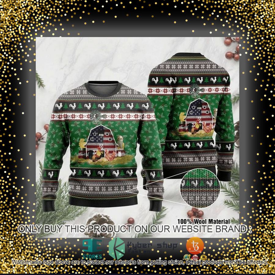 HOT Farming Chickens Ugly Christmas Sweater 4 farming chickens ugly christmas sweater 4 75803