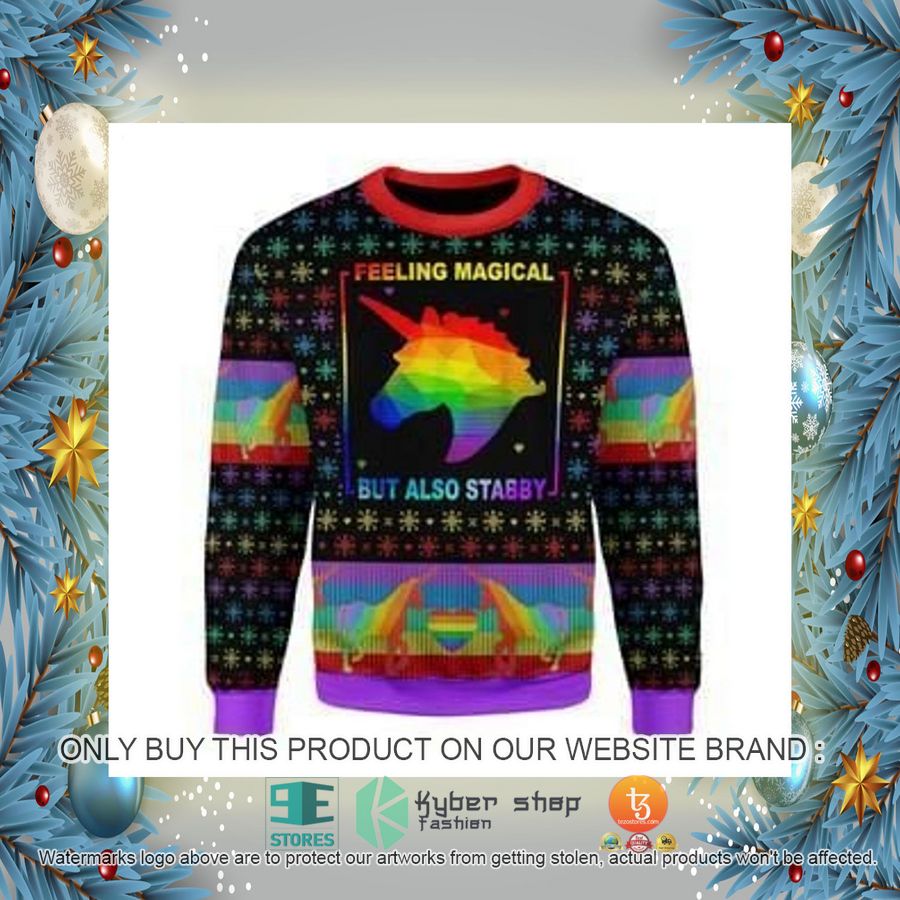 HOT Feeling Magical But Also Stabby Ugly Christmas Sweater 3 feeling magical but also stabby ugly christmas sweater 3 5581