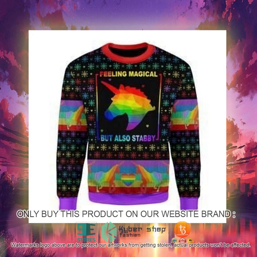 HOT Feeling Magical But Also Stabby Ugly Christmas Sweater 5 feeling magical but also stabby ugly christmas sweater 5 44385