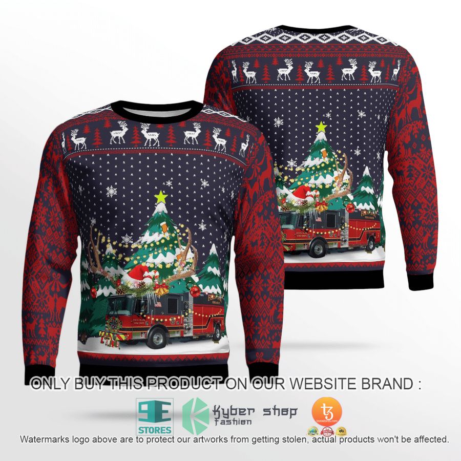fern creek fire department christmas sweater sweatshirt 1 13308