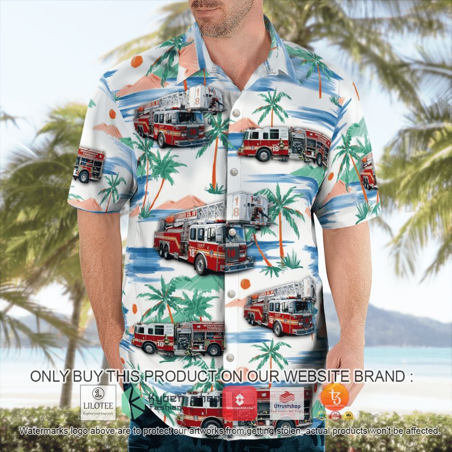 HOT Fire Department of Montgomery Township Hawaiian Shirt 8 fire department of montgomery township hawaiian shirt 8 15689