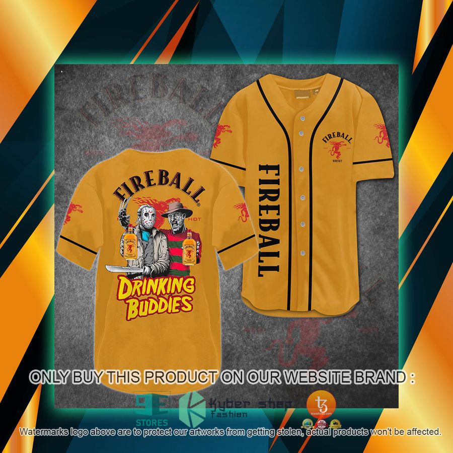 fireball horror drink buddies baseball jersey 1 83143