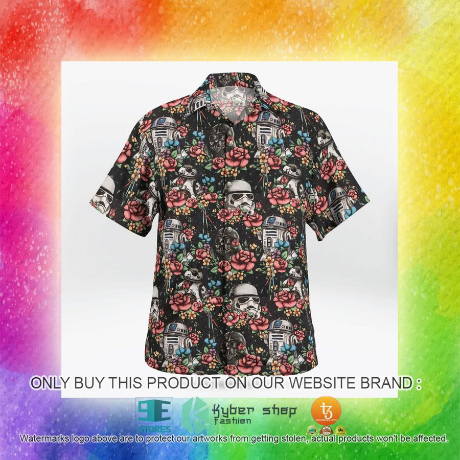 NEW Floral Darth Vader Stormtrooper R2D2 Hawaii Shirt, Shorts 13 floral darth vader stormtrooper r2d2 hawaiian shirt shorts 13 7188