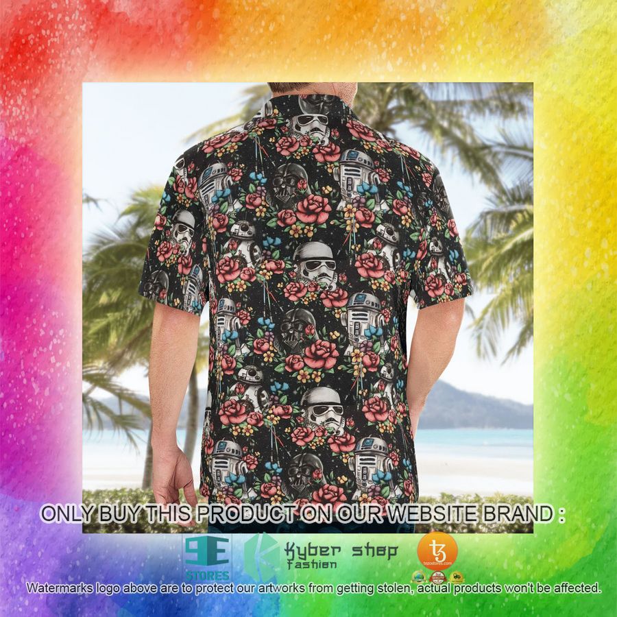 floral darth vader stormtrooper r2d2 hawaiian shirt shorts 15 67680
