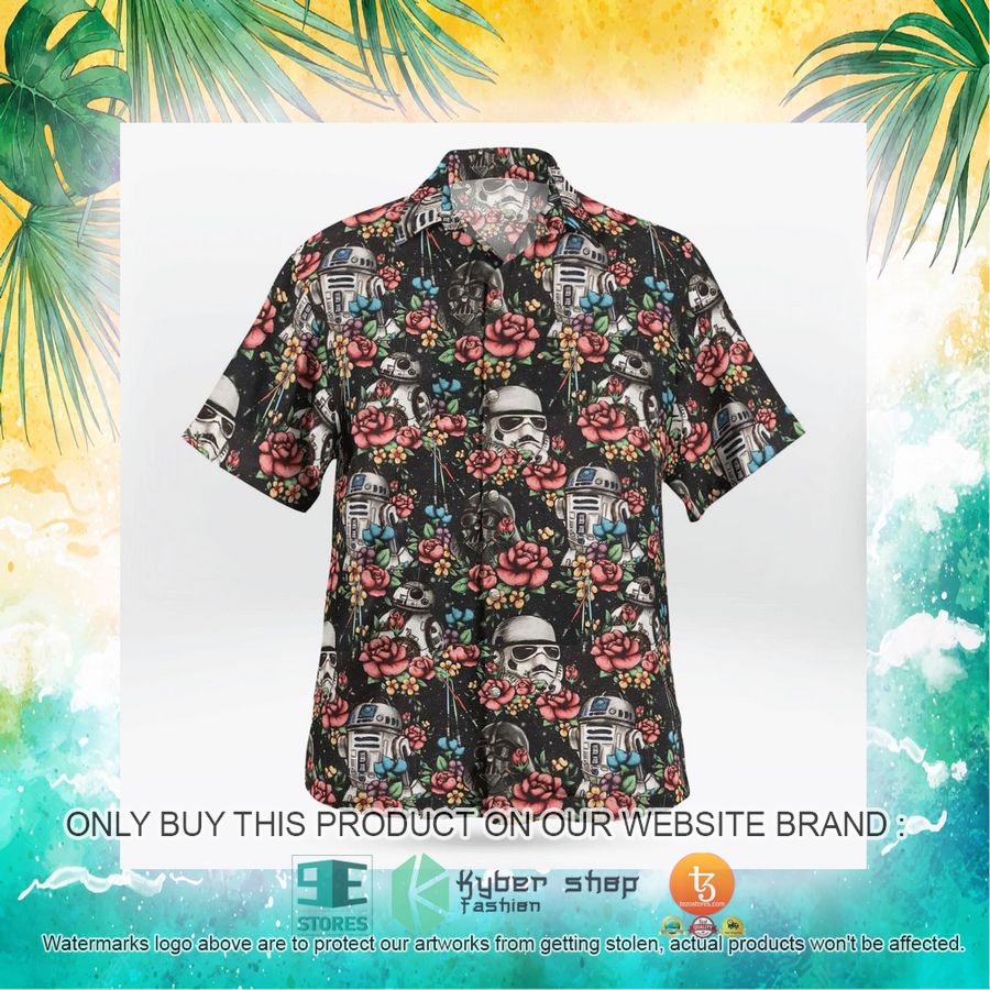 NEW Floral Darth Vader Stormtrooper R2D2 Hawaii Shirt, Shorts 19 floral darth vader stormtrooper r2d2 hawaiian shirt shorts 19 83988