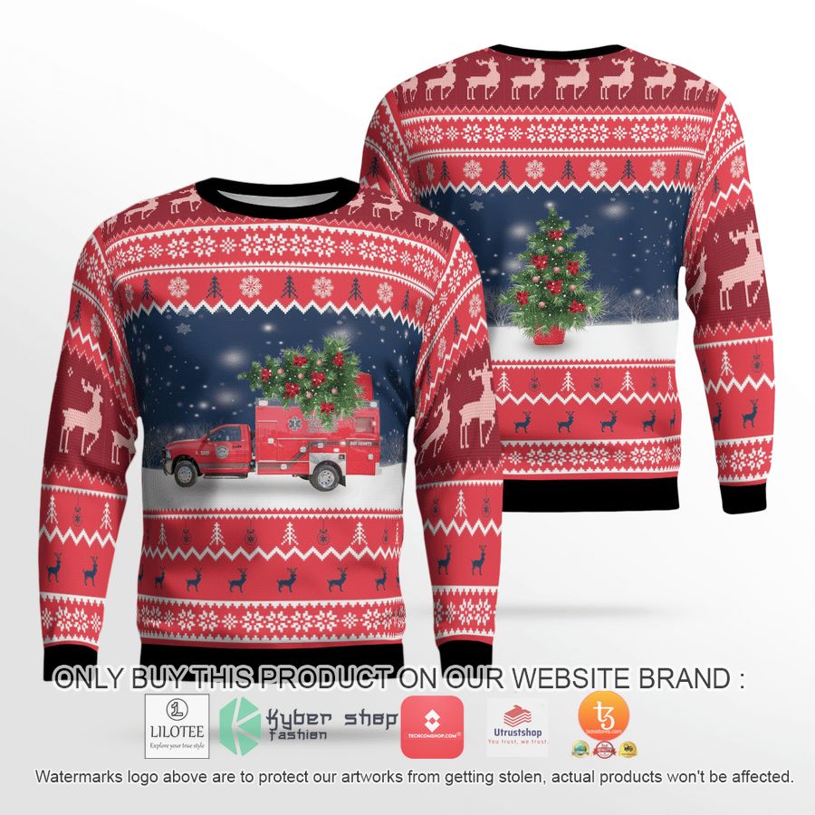 florida bay county ems christmas 3d sweater 1 71707