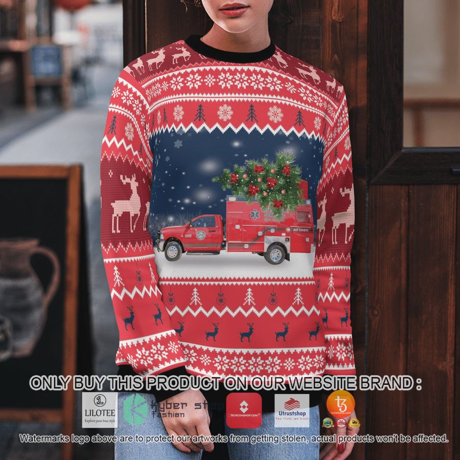 HOT Florida Bay County EMS Christmas Sweater 12 florida bay county ems christmas 3d sweater 12 71655