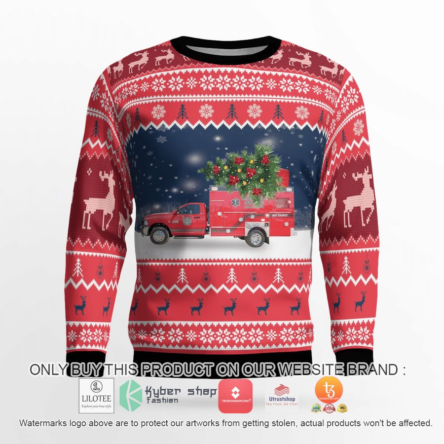 HOT Florida Bay County EMS Christmas Sweater 6 florida bay county ems christmas 3d sweater 6 90529
