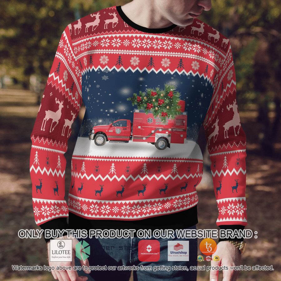 HOT Florida Bay County EMS Christmas Sweater 8 florida bay county ems christmas 3d sweater 8 18032