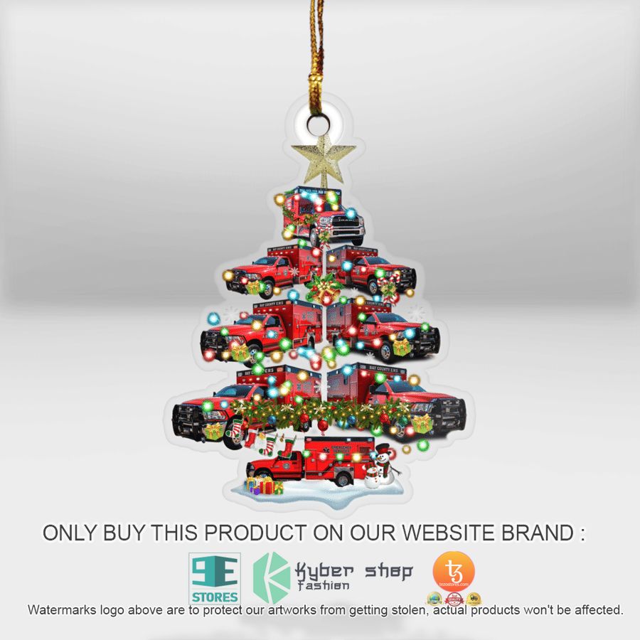 florida bay county ems christmas ornament 2 65256