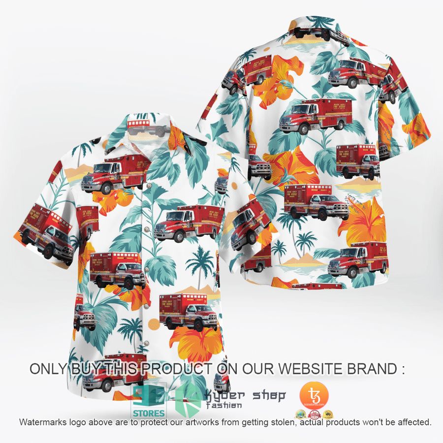 NEW Florida Orange County Fire Rescue Paramedic Hawaii Shirt 2 florida orange county fire rescue paramedic hawaiian shirt 2 80149