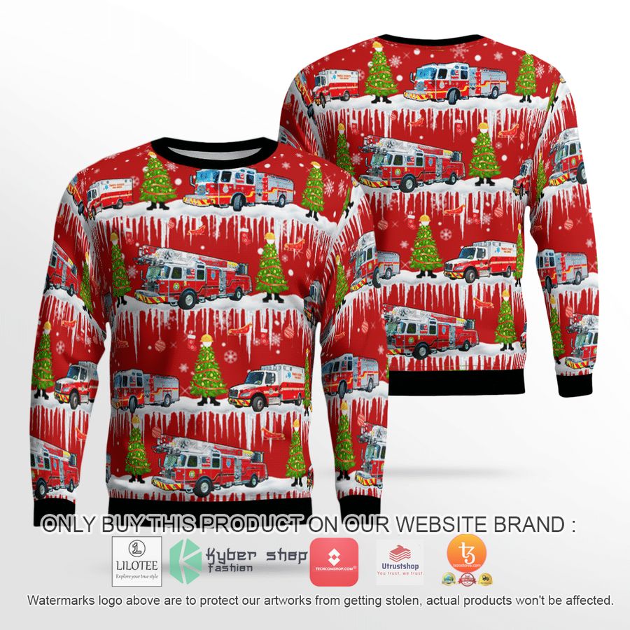 florida pasco county fire rescue christmas 3d sweater 2 91482