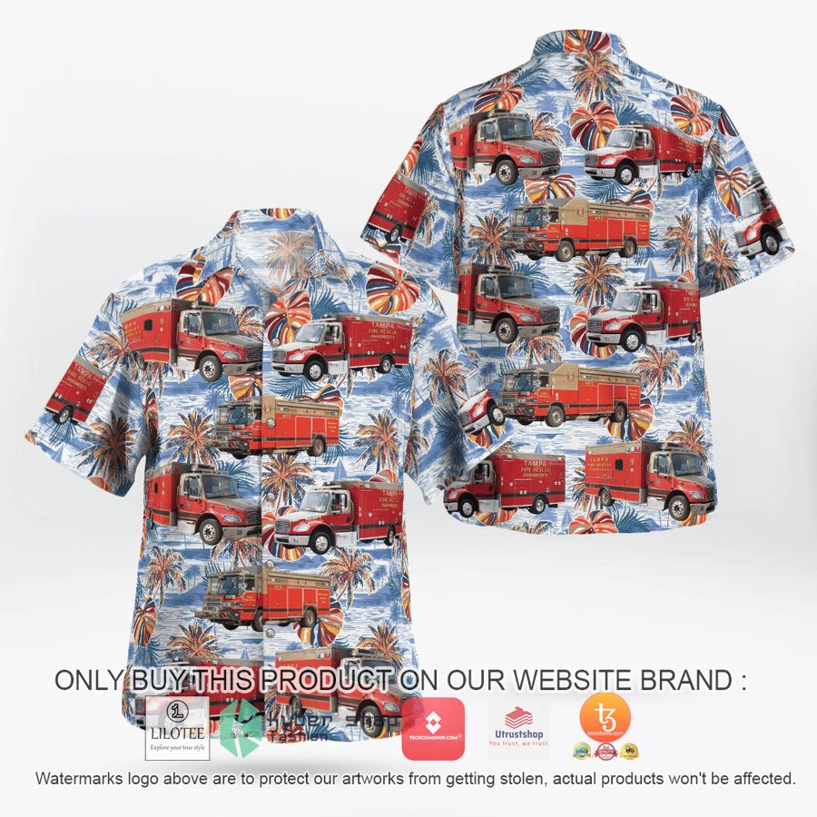 florida tampa fire rescue hawaiian shirt 1 55189