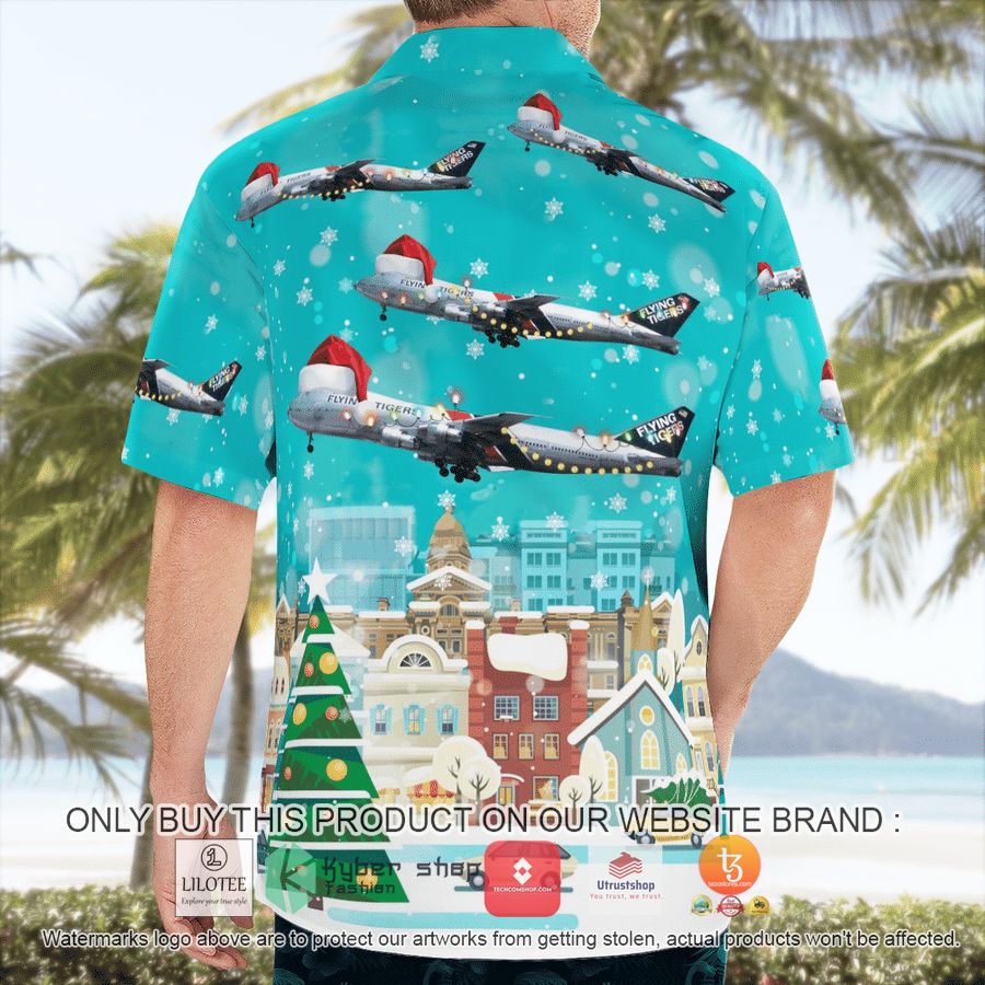 HOT Flying Tiger Line Boeing 747-132SF Christmas Hawaiian Shirt 8 flying tiger line boeing 747 132sf christmas hawaiian shirt 8 9198