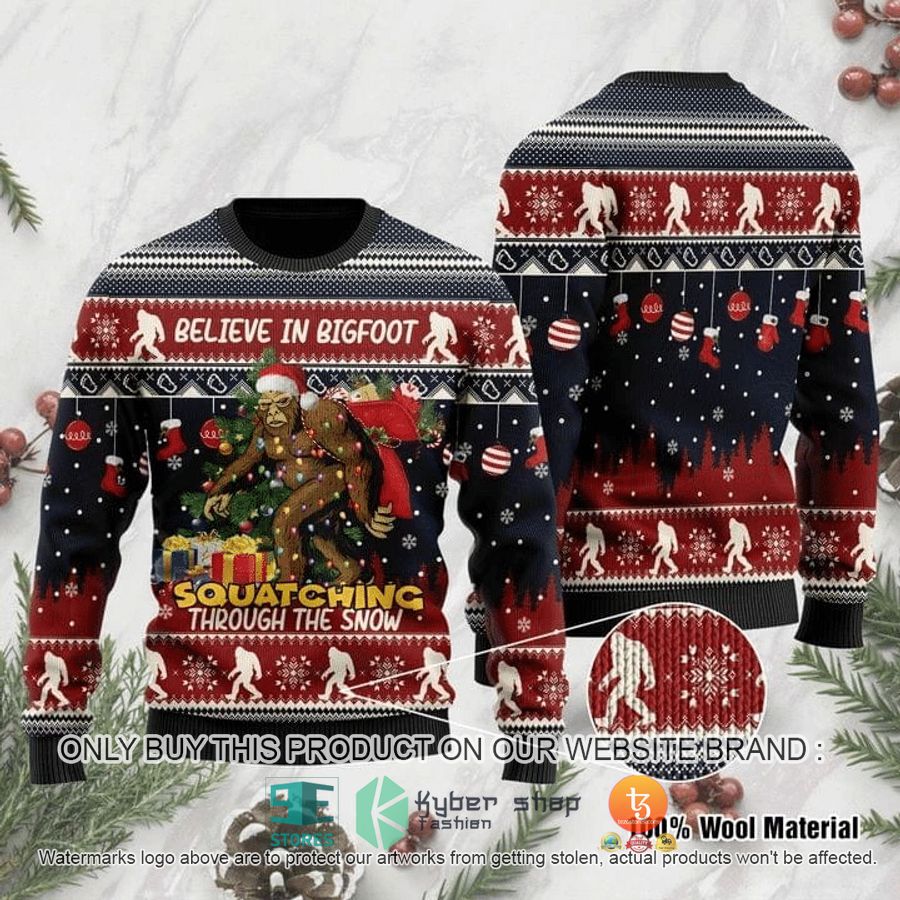 HOT For Bigfoot Lovers Ugly Christmas Sweater 1 for bigfoot lovers ugly christmas sweater 1 95566