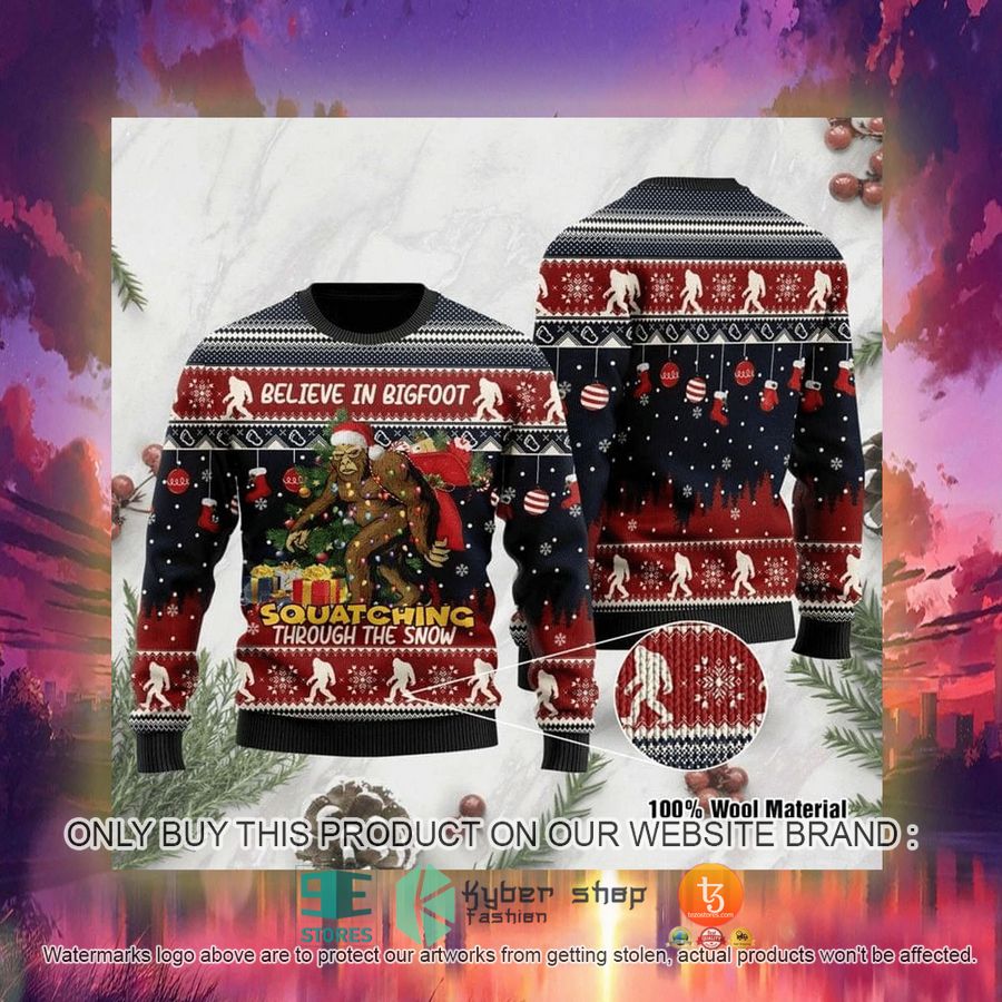 HOT For Bigfoot Lovers Ugly Christmas Sweater 3 for bigfoot lovers ugly christmas sweater 3 49119