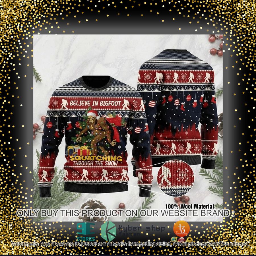 HOT For Bigfoot Lovers Ugly Christmas Sweater 4 for bigfoot lovers ugly christmas sweater 4 82284