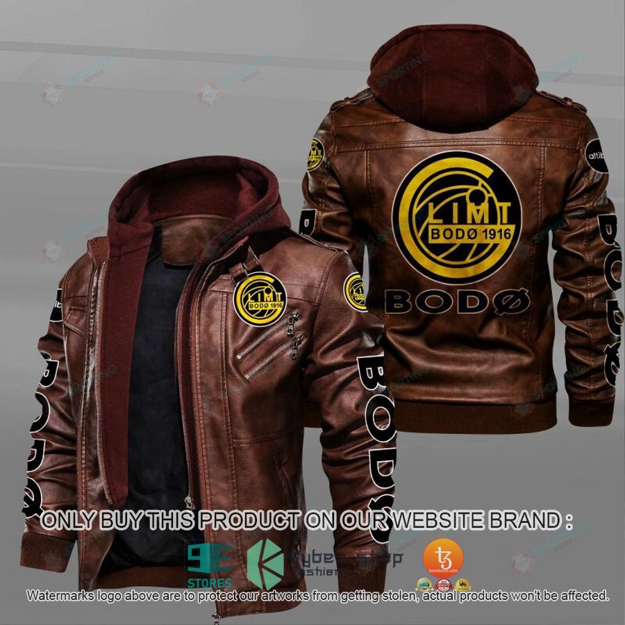 NEW Fotballklubben Bodo Glimt Leather Jacket 2 fotballklubben bodo glimt leather jacket 2 49345