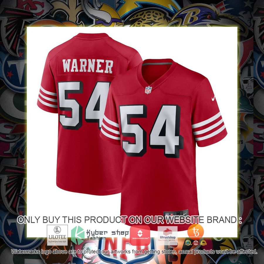 HOT Fred Warner San Francisco 49ers Nike Alternate Scarlet Football Jersey Shirt 1 fred warner san francisco 49ers nike alternate scarlet football jersey 1 52808