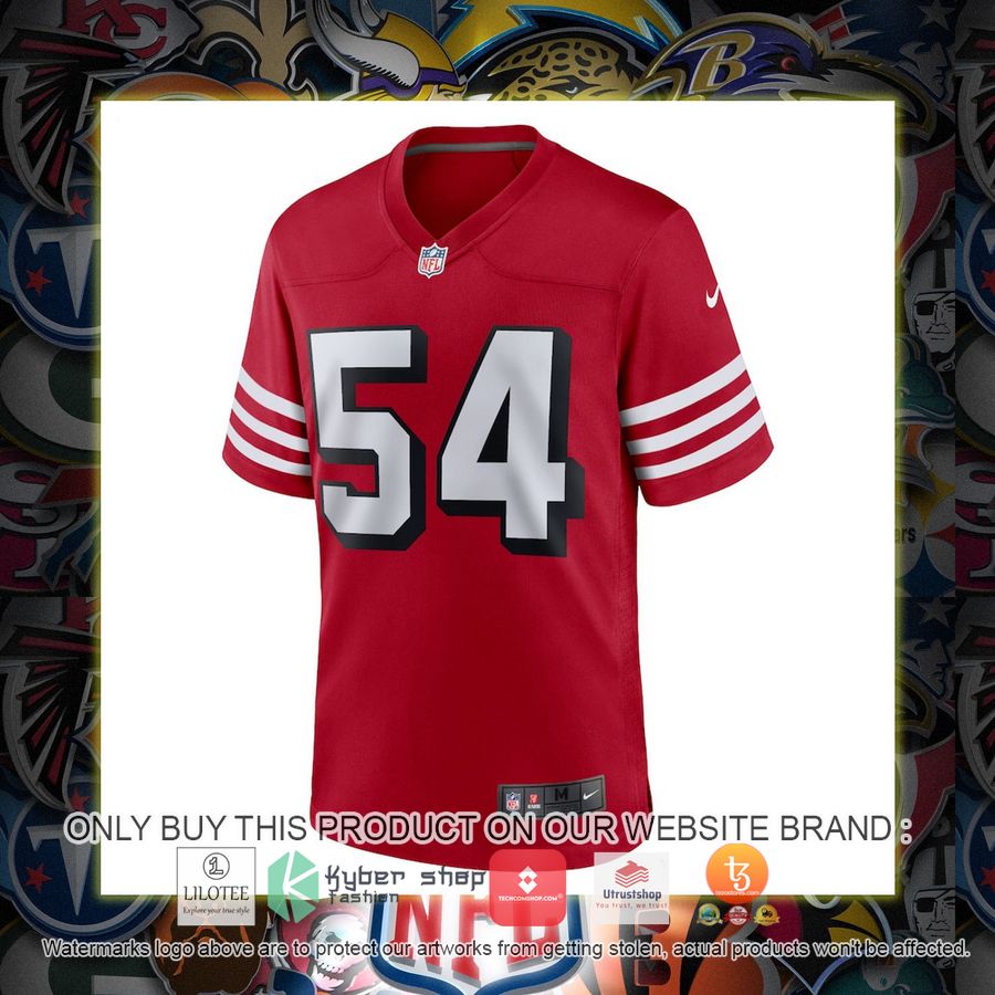 HOT Fred Warner San Francisco 49ers Nike Alternate Scarlet Football Jersey Shirt 2 fred warner san francisco 49ers nike alternate scarlet football jersey 2 16332
