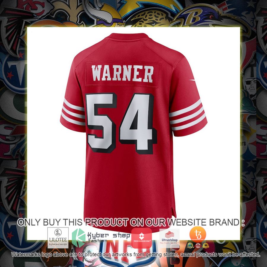 HOT Fred Warner San Francisco 49ers Nike Alternate Scarlet Football Jersey Shirt 3 fred warner san francisco 49ers nike alternate scarlet football jersey 3 66285