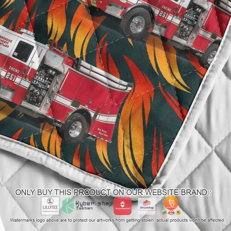 HOT Frederick County MD Fire & Rescue Quilt 12 frederick county md fire rescue quilt blanket 12 10494