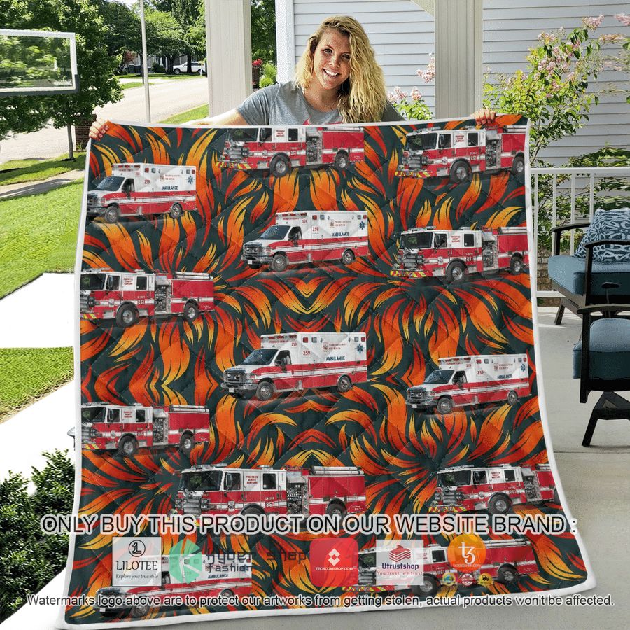 HOT Frederick County MD Fire & Rescue Quilt 5 frederick county md fire rescue quilt blanket 5 37883
