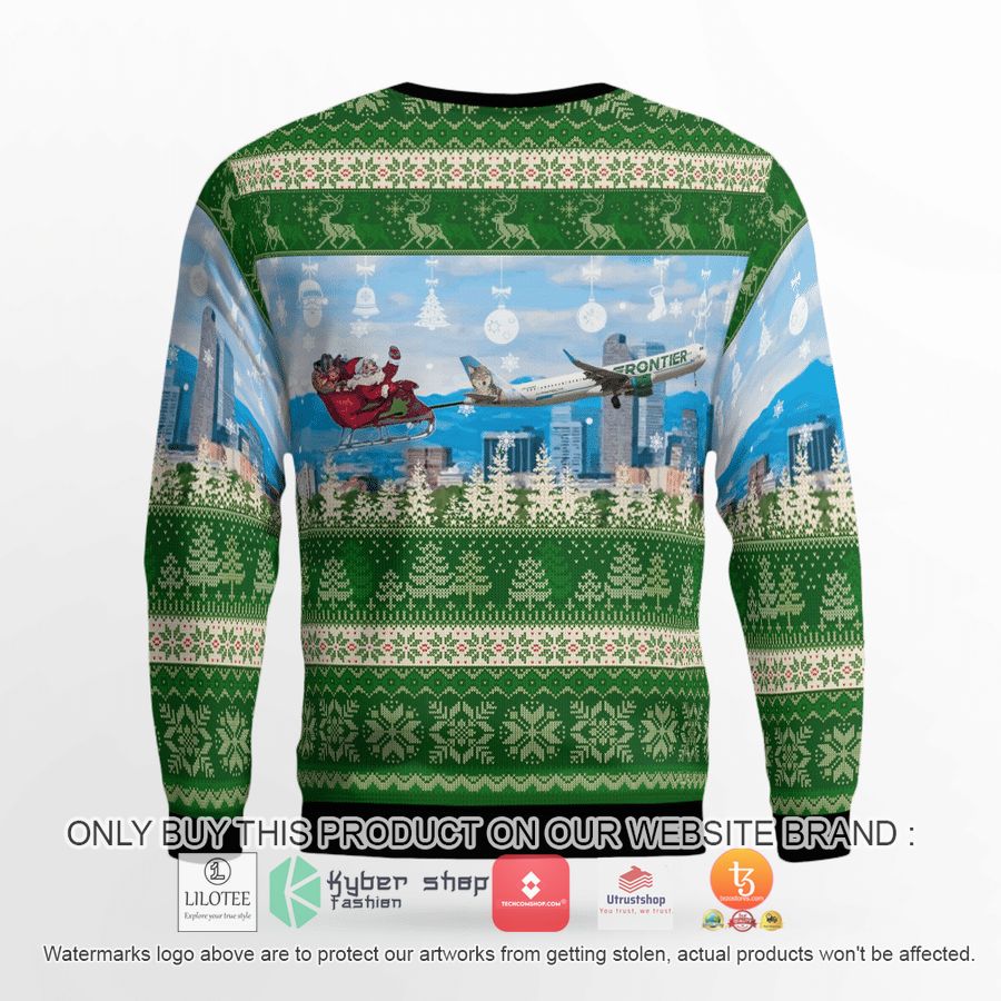 HOT Frontier Airlines Airbus A321-211 With Santa Over Denver Chritmas Florida Bay County EMS Christmas Sweater 7 frontier airlines airbus a321 211 with santa over denver chritmas florida bay county ems christmas 3d sweater 7 21159