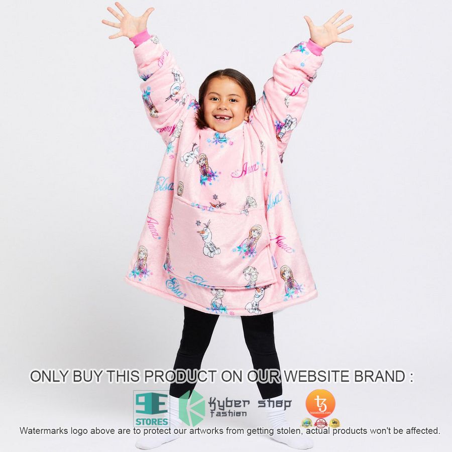 NEW Frozen Elsa Anna Olaf pink Fleece Hoodie Blanket 9 frozen elsa anna olaf pink sherpa hoodie blanket 1 3872