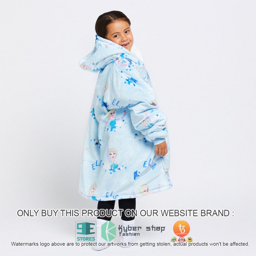 NEW Frozen Elsa Fleece Hoodie Blanket 3 frozen elsa sherpa hoodie blanket 3 30153
