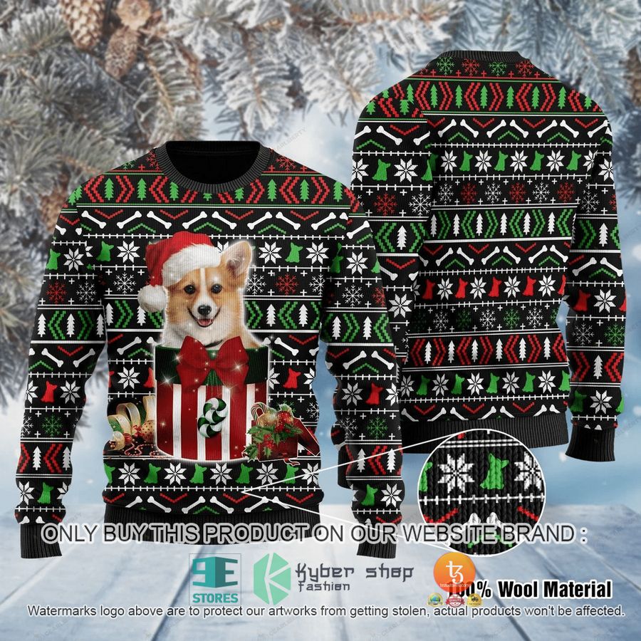 HOT Funny Corgi Dog Christmas Gift Ugly Christmas Sweater 8 funny corgi dog christmas gift ugly christmas sweater 1 13318