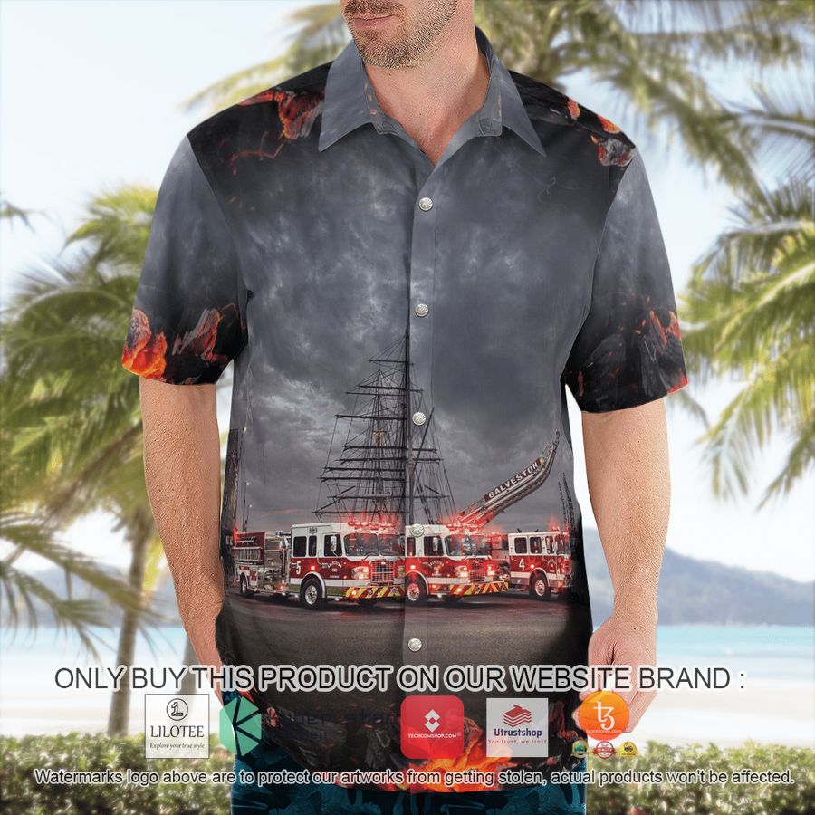 HOT Galveston Texas Galveston Fire Department Hawaiian Shirt 3 galveston texas galveston fire department hawaiian shirt 3 29952