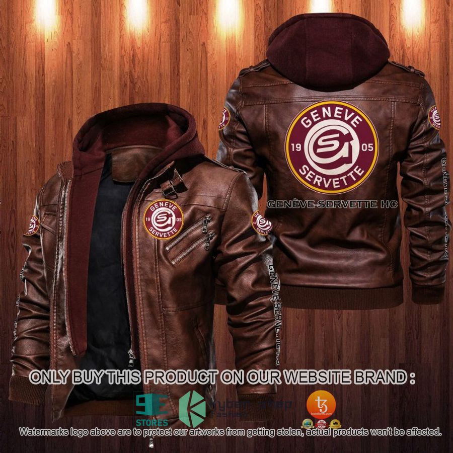 NEW Geneve-Servette HC Leather Jacket 2 geneve servette hc leather jacket 2 29125