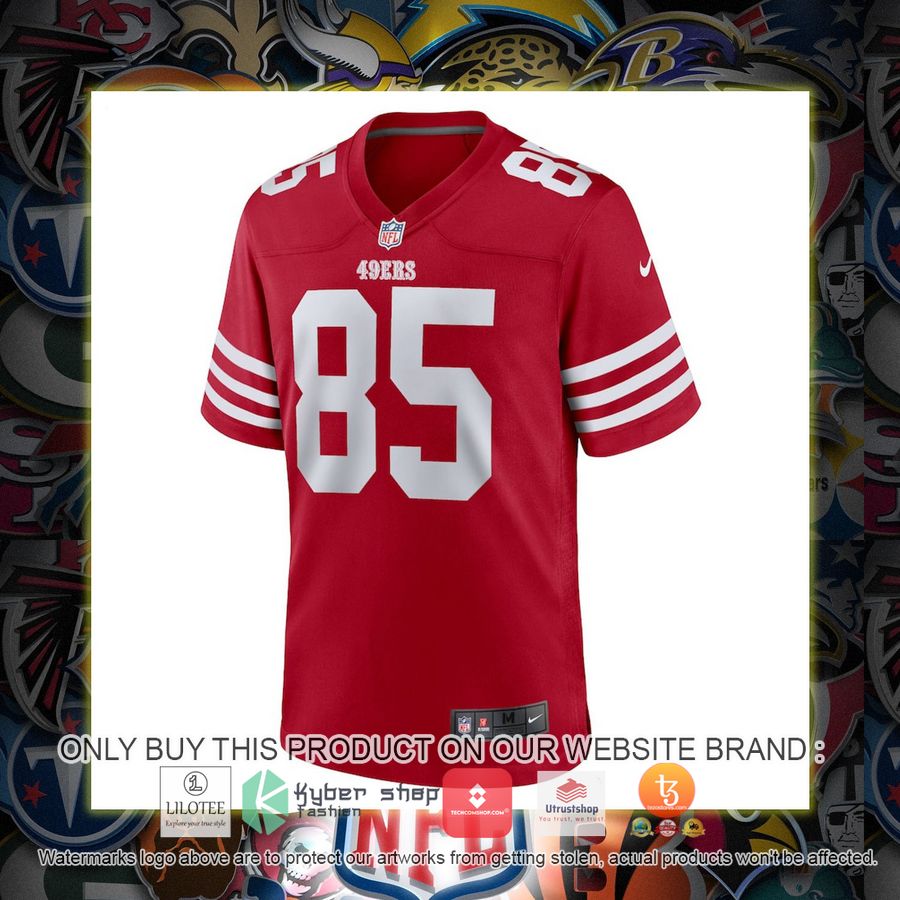 HOT George Kittle San Francisco 49ers Nike Scarlet Football Jersey Shirt 2 george kittle san francisco 49ers nike scarlet football jersey 2 65863