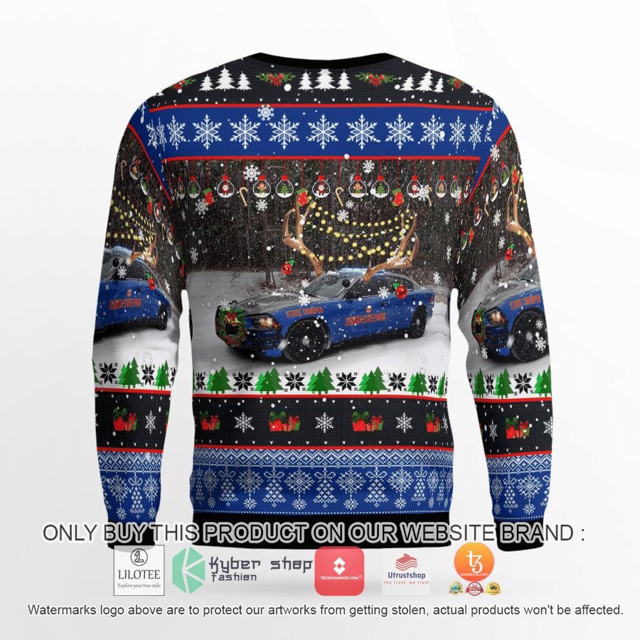 HOT Georgia State Patrol Blue Charger Pursuit Christmas Sweater 4 georgia state patrol blue charger pursuit christmas 3d sweater 4 1053