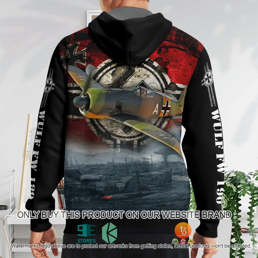 NEW German Air Force Focke-Wulf Fw 190 A-5 Hoodie 12 german air force focke wulf fw 190 a 5 3d hoodie 12 66208