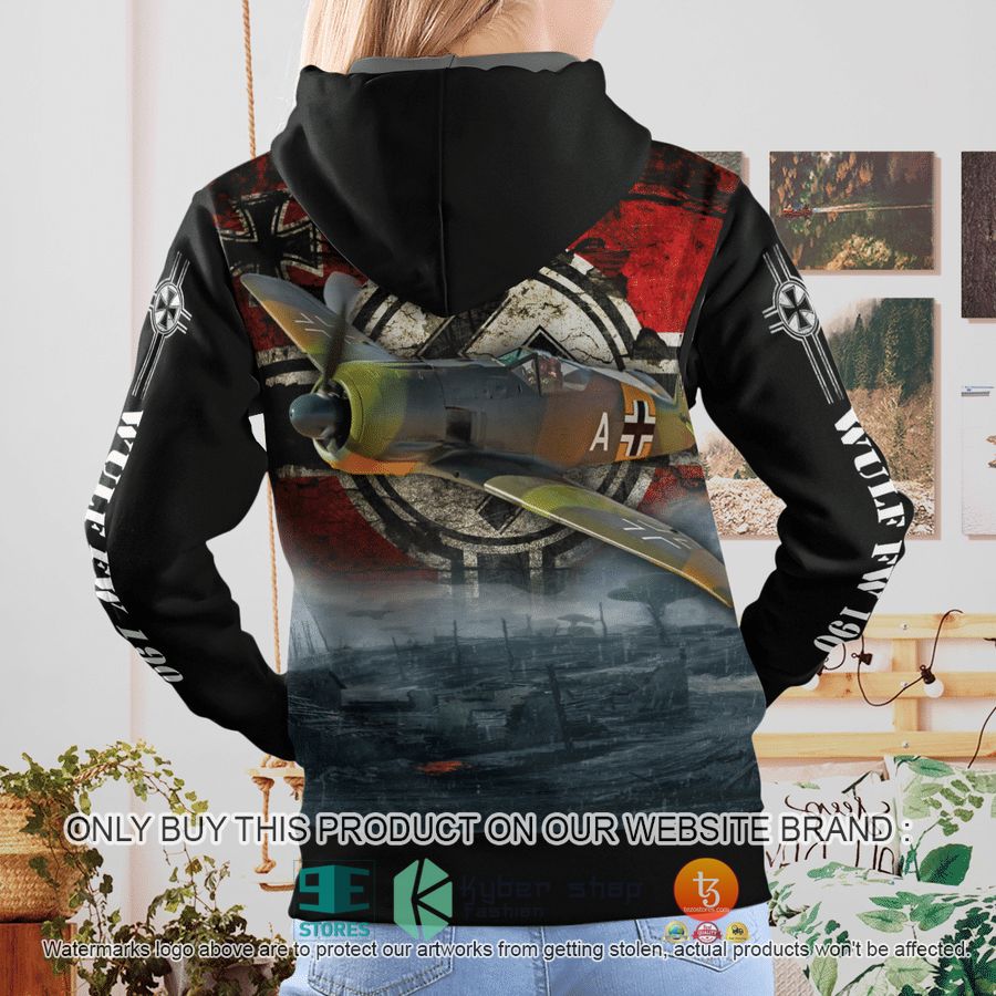 NEW German Air Force Focke-Wulf Fw 190 A-5 Hoodie 5 german air force focke wulf fw 190 a 5 3d hoodie 5 68304