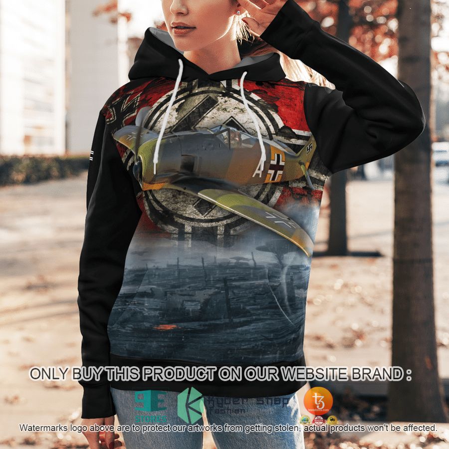 NEW German Air Force Focke-Wulf Fw 190 A-5 Hoodie 7 german air force focke wulf fw 190 a 5 3d hoodie 7 78778