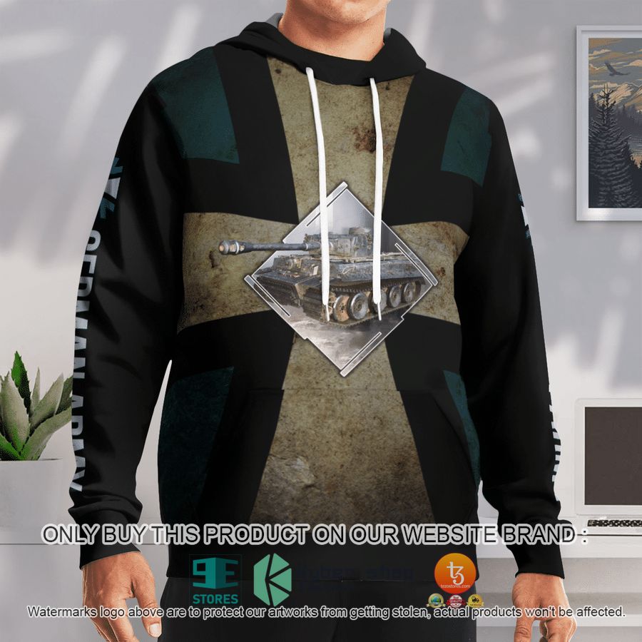 NEW German Army WWII German Tiger Tank 3D Hoodie 8 german army wwii german tiger tank 3d hoodie 8 80120
